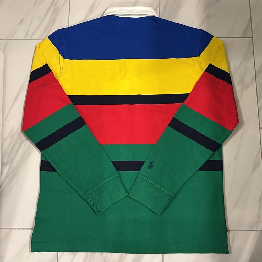 Men’s Polo Ralph Lauren Rugby Polo Long Sleeve Shirt - Picture 4 of 4